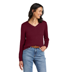 Brooks Brothers Women's Washable Merino V-Neck Sweater