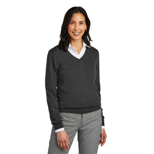 Brooks Brothers Women's Washable Merino V-Neck Sweater