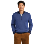 Brooks Brothers Washable Merino Birdseye 1/4-Zip Sweater